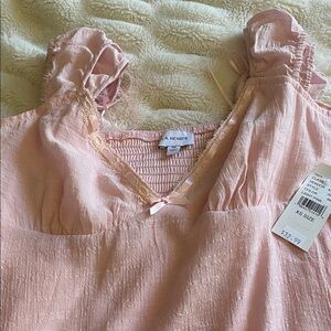 La Hearts Blush Pink Ruffled dress